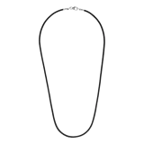 Zilveren siliconen ketting voor dames