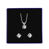 Zilveren sieradenset met Swarovski kristal voor dames