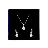Schmuckset, 925 Silber, Perle