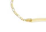 9 Karaat kinder plaat-armband 15cm