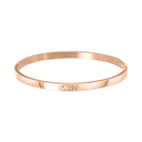 Guess stainless steel roséplated bangle met kristal voor dames