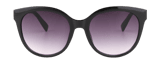 Schwarze Sonnenbrille mit goldfarbenen Akzenten