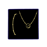 Goldplated sieradenset voor dames