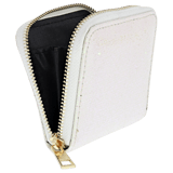 Witte portemonnee met glitter