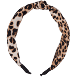 Diadem mit Stoff in Leopardenmuster
