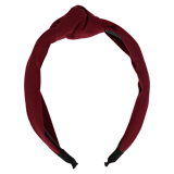 Diadem mit Stoff in Bordeaux-Rot