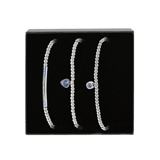 Armband-Set Endless, Edelstahl mit Kristall
