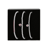 Armband-Set Endless, Edelstahl mit Kristall