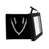 Silberfarbenes Bijoux-Schmuckset in kostenloser Geschenkbox