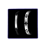 Armband-Set aus Edelstahl für Jungen