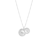 Zilveren ketting&hangers Romeinse krans