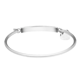 Stainless steel kinderarmband licht roze kristal