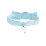 Elastisches Kinderarmband in Blau mit Delfin-Anhänger