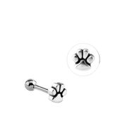 Stainless steel helixpiercing hondenpoot