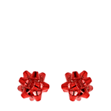 Bijoux-Ohrringe mit Schleifen und Christbaumkugel