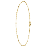 Gerecycleerd stainless steel goldplated enkelband saturn