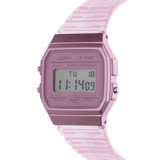 Casio Retro Digitaal Horloge roze transparant F-91WS-4EF