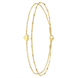 Stainless steel goldplated enkelbandje voor dames