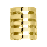 Goldfarbene Bijoux-Ohrringe im Set, mit Ohrklemmen