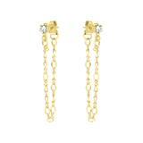 Bijoux goudkleurige oorbellen set voor dames