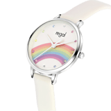 Regal Kinder Horloge PU leer Regenboog