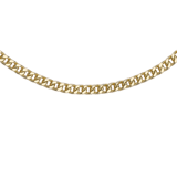 Halskette, 375 Gold, mit quadratischem Spiga-Kettenglied, 2,8 mm
