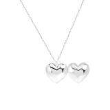 Zilveren ketting&hanger hart medaillon voor dames
