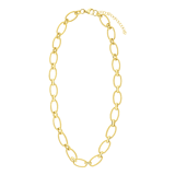 Stainless steel goldplated ketting voor dames