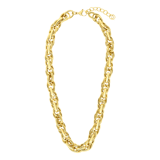 Halskette, Edelstahl, vergoldet (750 Gold), Lilou