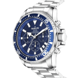 Marlow Miller Chronograf Armbanduhr, Edelstahlarmband