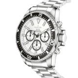 Marlow Miller Chronograf Armbanduhr, Edelstahlarmband
