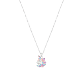 Bijoux zilverkleurige kinderketting met hanger