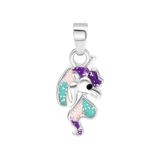 Bijoux zilverkleurige kinderketting met hanger