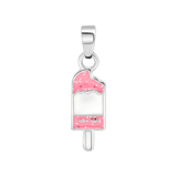 Bijoux zilverkleurige kinderketting met hanger