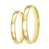 14K geelgouden dames trouwring 3mm Alena TW 302