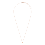 9 karaat rose ketting met letter hanger