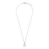LivLiv stainless steel ketting met hanger open klaver voor dames