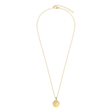 Vergoldetes Edelstahlcollier mit Münzanhänger