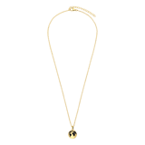Vergoldetes Edelstahlcollier mit Globusanhänger