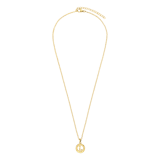 Stainless steel goldplated ketting met letterhanger L voor dames