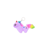 Bijoux sleutelhanger met fluffy paarse unicorn