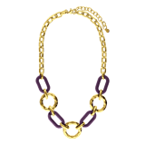Stainless steel goldplated ketting met hanger voor dames