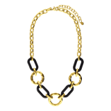 Stainless steel goldplated ketting met hanger voor dames
