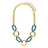 Stainless steel goldplated ketting voor dames