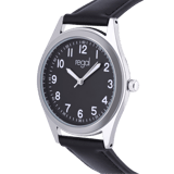 Regal Dames Horloge Zwart PU leer Analoog 