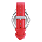 Regal Damen Uhr rot PU Leder Analog