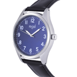 Regal Herrenuhr mit schwarzem PU-Armband