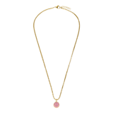 Stainless steel goldplated kinderketting met hanger