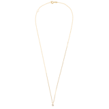 14 karaat geelgouden collier solitair diamant (0,025ct)