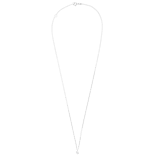 14 karaat witgouden collier solitair diamant (0,025ct)